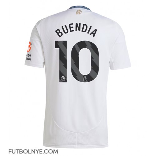 Camiseta Aston Villa Emiliano Buendia #10 Visitante Equipación 2024-25 manga corta